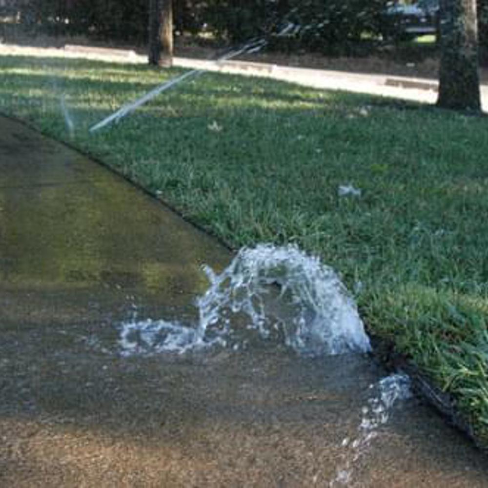 broken ground sprinkler