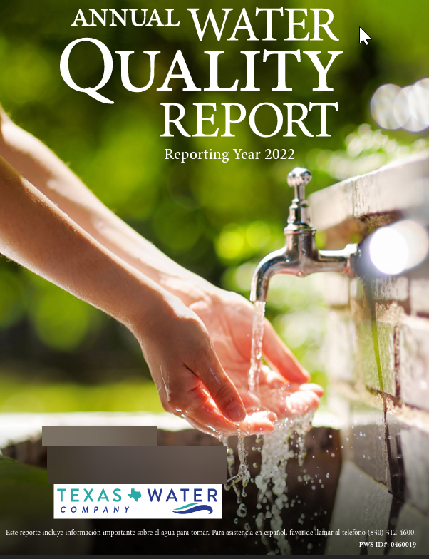 2022 annual water quality report cover