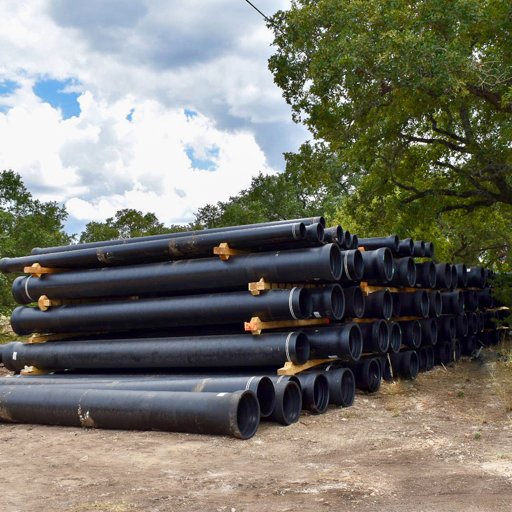 a stack of water pipes