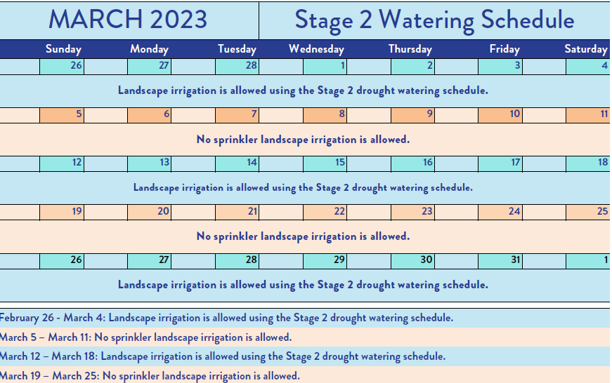 Stage 2 Calendar